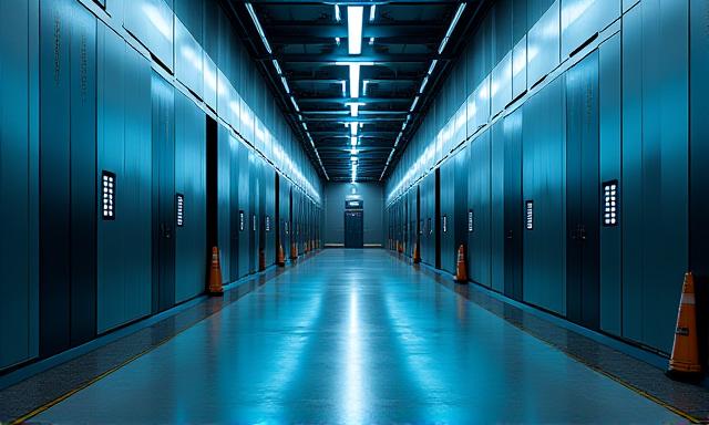Secure warehouse facility with modern locking mechanisms